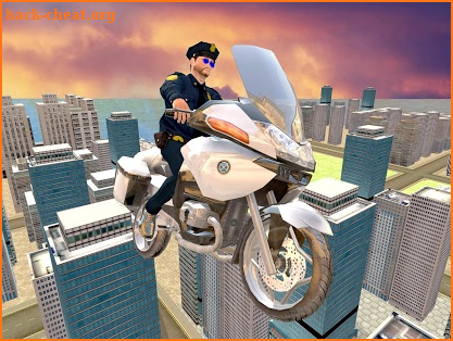 Flying Police Bike Rider 2016 screenshot