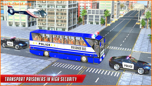 Flying Police Bus Prisoner Transport: Driving Game screenshot