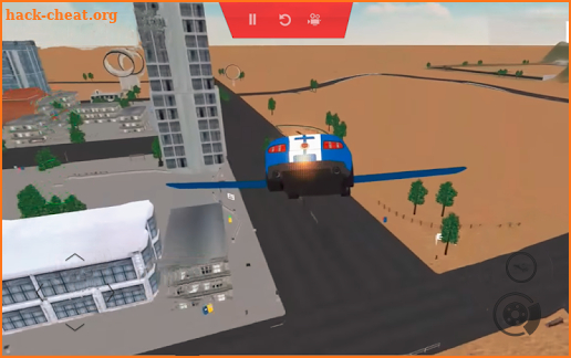 Flying Police Car : City Patrol Robber Chase Game screenshot