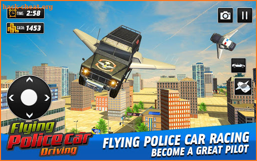 Flying Police Car Driving: Real Police Car Racing screenshot