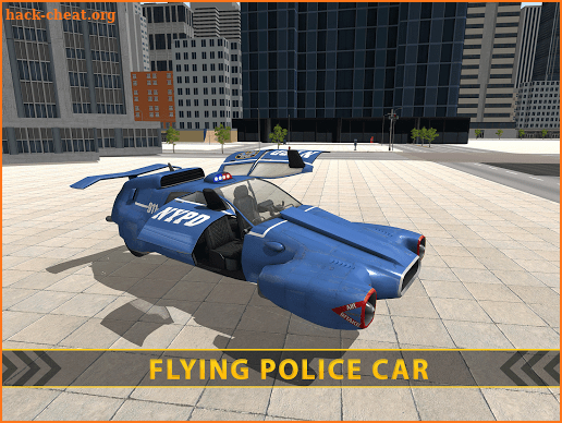 Flying  Police Car Games Free screenshot