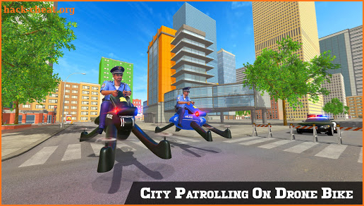 Flying Police Drone Bike Simulator 2020 screenshot