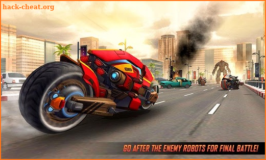 Flying Robot Bike : Futuristic Robot War screenshot