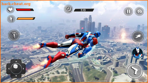 Flying Robot Captain Hero City Survival Mission screenshot