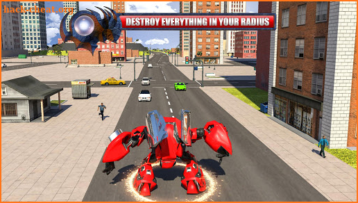 Flying Robot Car Simulator: Real Rope hero game screenshot