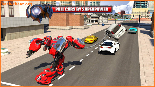 Flying Robot Car Simulator: Real Rope hero game screenshot