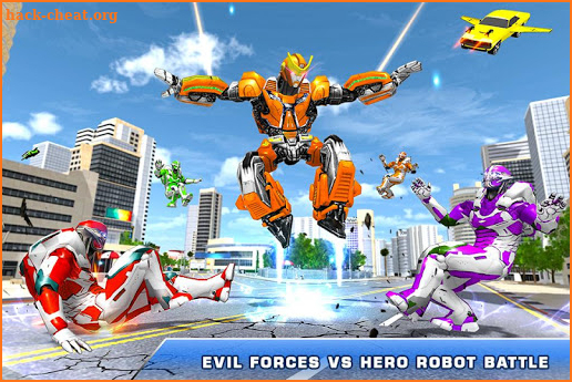 Flying Robot Car Transform - Robot Shooting Games screenshot