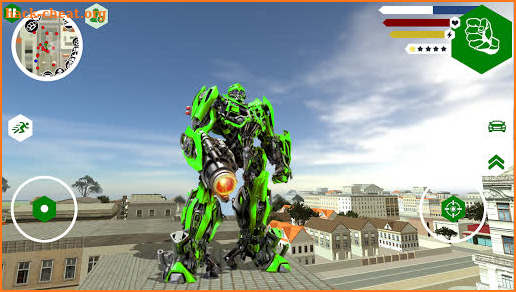 Flying Robot Car War Transform Fight - Robot Game screenshot