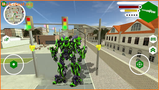 Flying Robot Car War Transform Fight - Robot Game screenshot