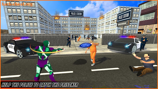 Flying Robot Hero Games: City Survival Mission screenshot