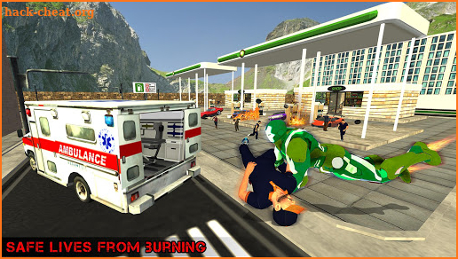 Flying Robot Hero Games: City Survival Mission screenshot