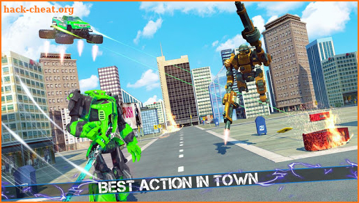 Flying Robot Monster Truck Battle 2019 screenshot