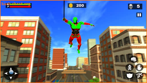 Flying Robot Rope Hero - Gangster Crime Simulator screenshot