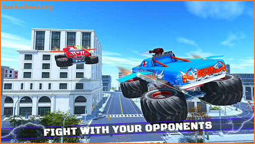 Flying Robot Simulator: Monster Truck Battle Games screenshot