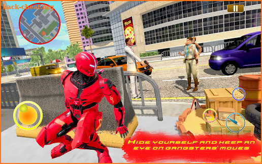 Flying Robot Spider Rope Hero-Vegas Crime Gangster screenshot