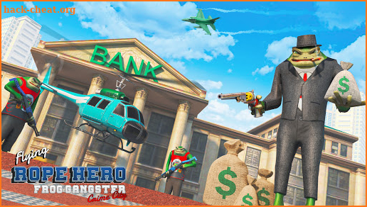 Flying Rope Hero Frog Gangster Crime City screenshot