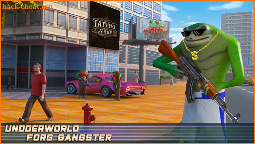 Flying Rope Hero Frog Gangster Crime City screenshot