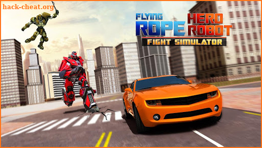 Flying Rope Hero Robot Fight Simulator screenshot