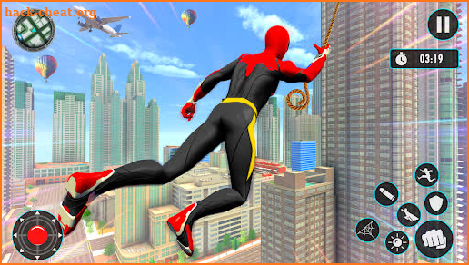 Flying Rope Hero: Spider Games screenshot