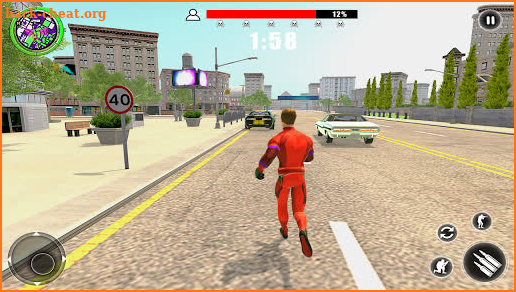 Flying Rope Hero Vice Town-Deadhero Gangster Games screenshot