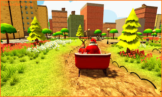Flying Santa Christmas Gift Delivery Game 2020 screenshot