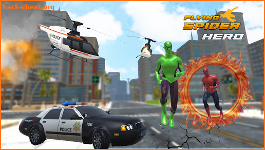 Flying Spider Hero : City Crime Battle screenshot