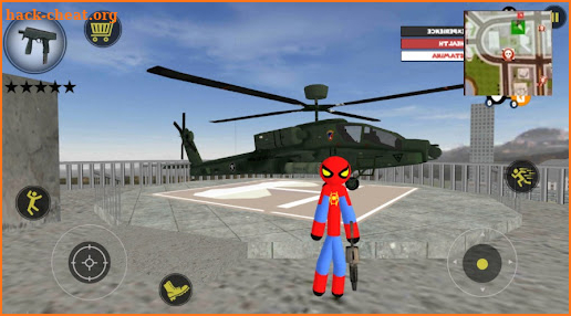 Flying Spider Stickman Super Rope Hero Gangstar screenshot