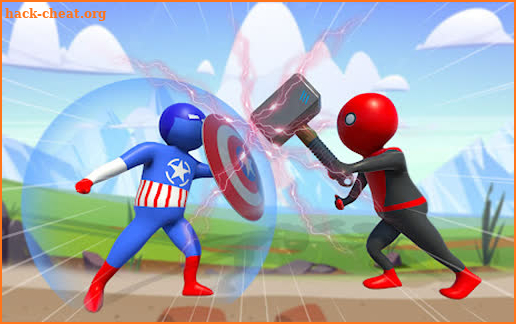 Flying Stickman Rope:Hero Game screenshot