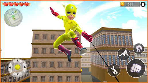 Flying Stickman Spider Rope Hero- Vice City Fight screenshot