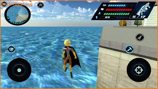 Flying Stickman Sponge  Rope Hero Gangstar Crime screenshot