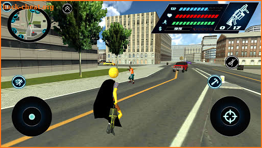 Flying Stickman Sponge  Rope Hero Gangstar Crime screenshot