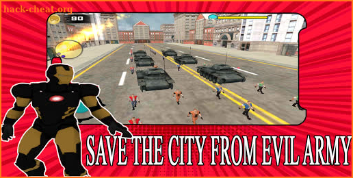 Flying Super Iron Hero Of Crime City Rescue Game screenshot