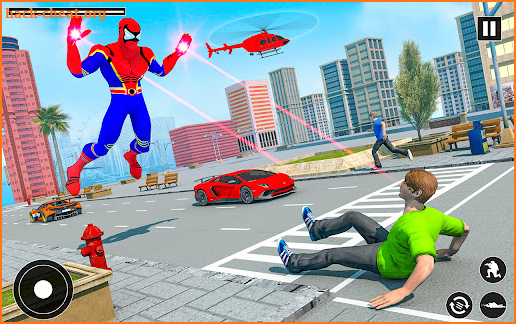 Flying Superhero Games :Flying Robot Hero Mission screenshot