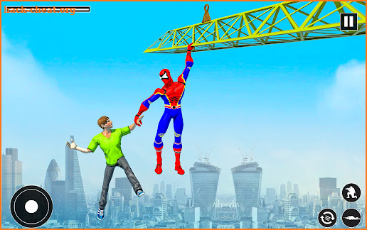 Flying Superhero Games :Flying Robot Hero Mission screenshot