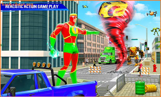 Flying Superhero Hurricane Robot Gangster Crime screenshot