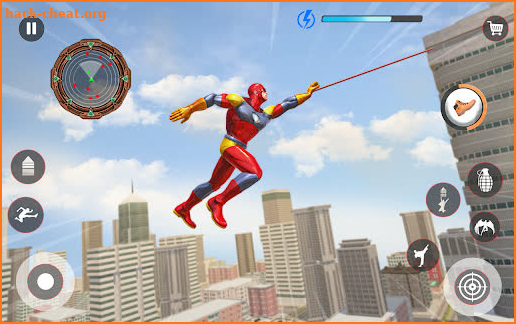 Flying Superhero Rescue Games- Spider Rope Hero screenshot