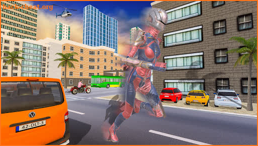 Flying Superhero Robot Captain Girl:US Lady Fight screenshot