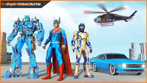 Flying Superhero Robot Rescue - War Robot Games screenshot
