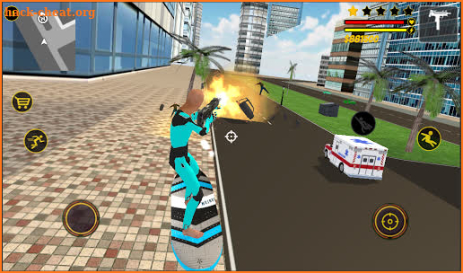 Flying Surfer Grand Robot Superhero : Crime Games screenshot