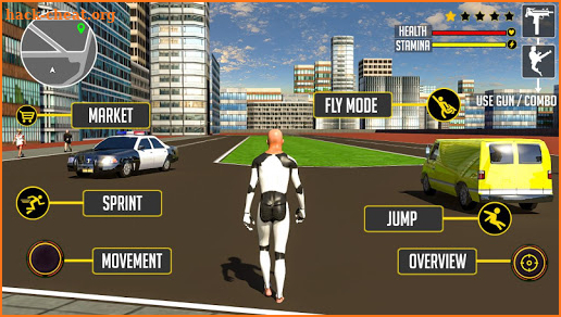 Flying Surfer Grand Robot Superhero : Crime Games screenshot