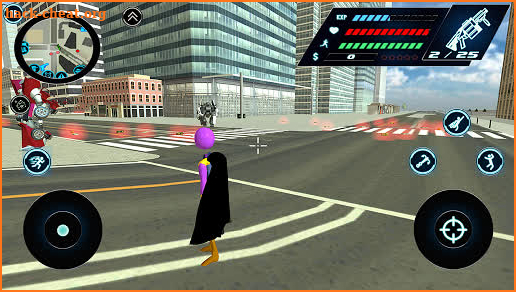 Flying Thanos Stickman Rope Hero Gangster Crime screenshot