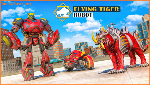 Flying Tiger Robot: Flying Bike Transformation screenshot