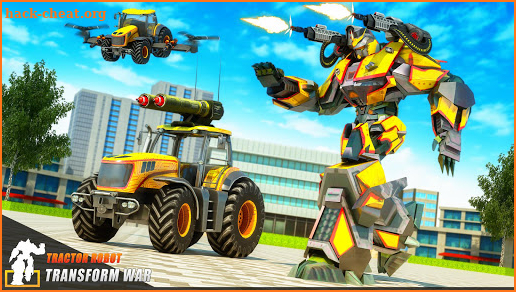 Flying Tractor Robot Transform Games screenshot