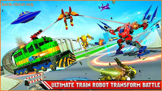 Flying Train Robot Car Limo screenshot