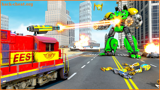 Flying Train Robot Transforming: Robot Games screenshot