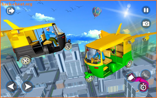 Flying Tuk Tuk Simulator:City Transport Games screenshot