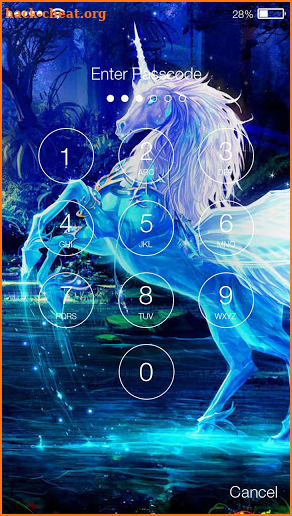 Flying Unicorn Free PIN Lock screenshot
