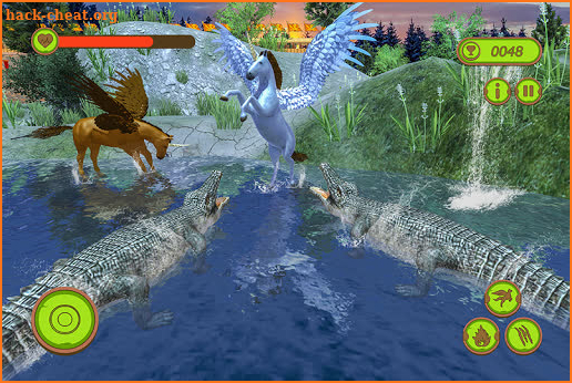 Flying Unicorn Horse Family Jungle Survival screenshot