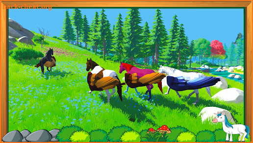Flying Unicorn Sim :Pegasus 3D screenshot