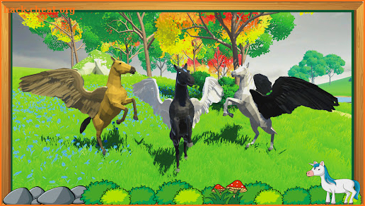Flying Unicorn Sim :Pegasus 3D screenshot